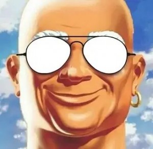 Создать мем: mr clean в очках, человек