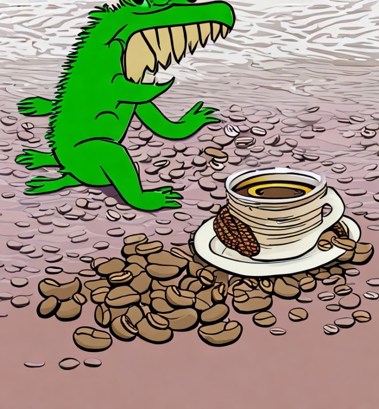 Create meme: crocodile , items on the table, alligator and crocodile