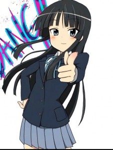 Create meme: k on Azusa Nakano art, mio Akiyama school,, akiyama mio