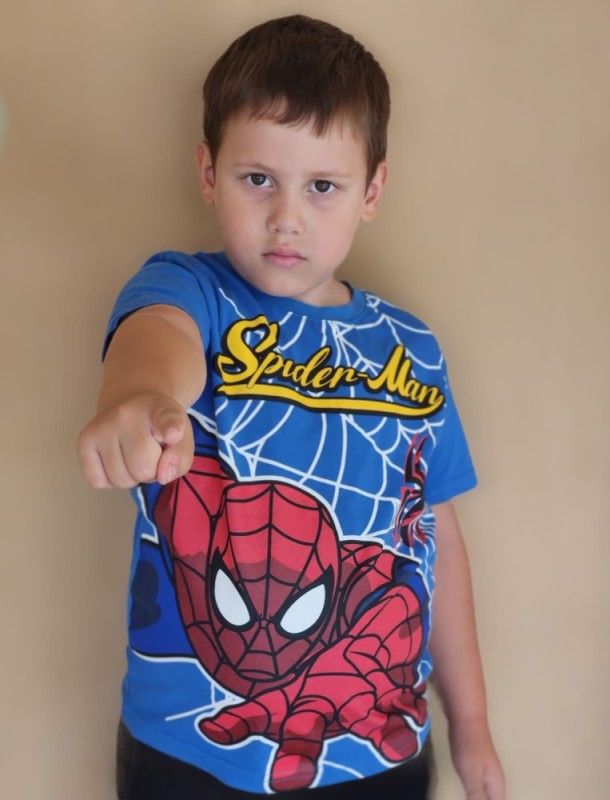 Create meme: Spider-man boy costume, T-shirt with Spider-man, t-shirt for boys