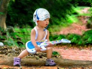 Create meme: Kid guitarist