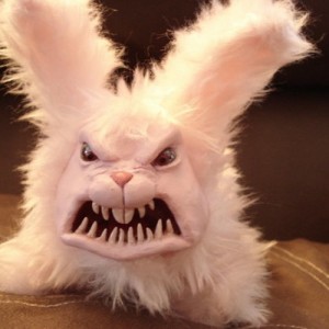 Create meme: evil rabbit, evil Bunny