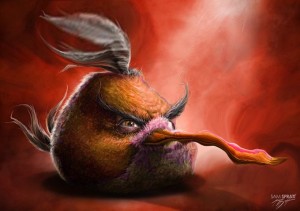 Создать мем: птицы angry birds, птица из энгри бердз, злая птица из энгри бердз