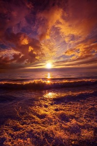 Create meme: beautiful sunset, sunset on the sea, sea sunset