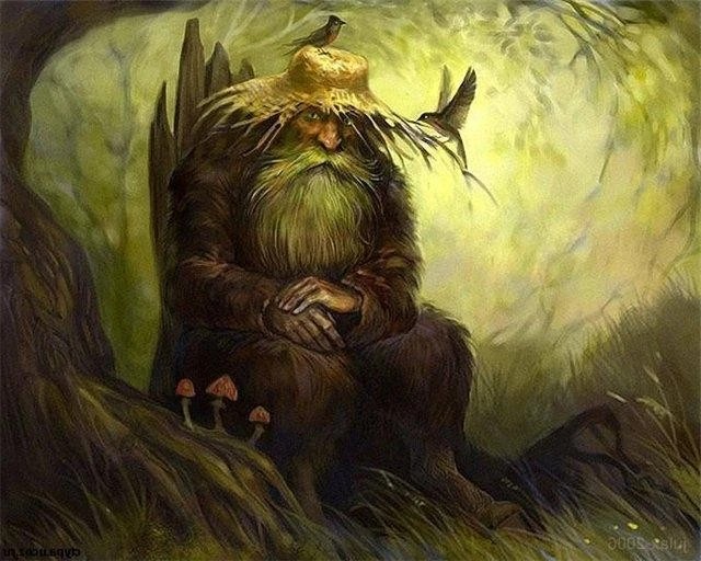 Create meme: leshii, Slavic mythology lesovik, the image of the goblin