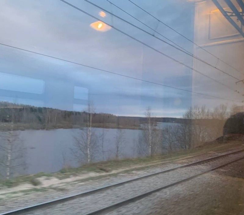 Create meme: from the train window, train window, view from the train