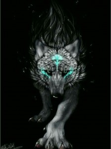 Создать мем: дух волка, абстракция волк фэнтези, волк