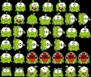 Create meme: stickers om nom, om nom