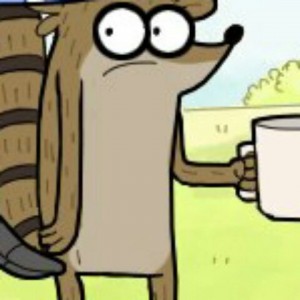 Создать мем: мем удивление, mordecai, regular show rigby