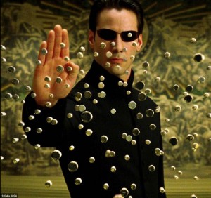 Create meme: the matrix Keanu, matrix, matrix neo bullets