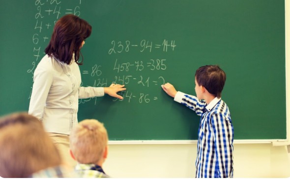 Create meme: student teacher, teacher at the blackboard, teacher at the blackboard