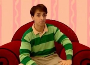 Create meme: blue's clues sorrow, Bulkin clues lost episode, Steve burns Bulkin tips