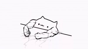 Create meme: cat, bongo cat