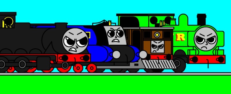 Create meme: thomas all engines go thomas, thomas , Bad Thomas