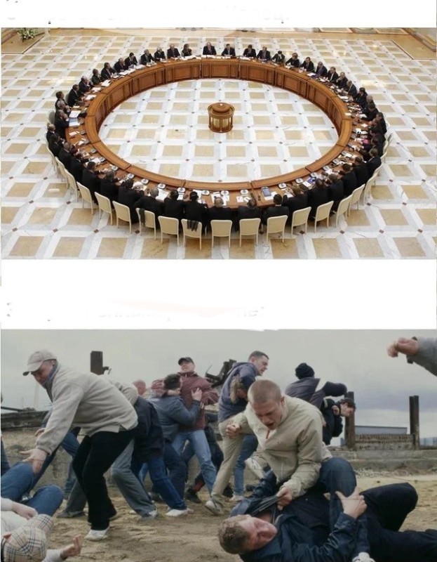 Create meme: people, Chess is a demotivator, meme fight and round table