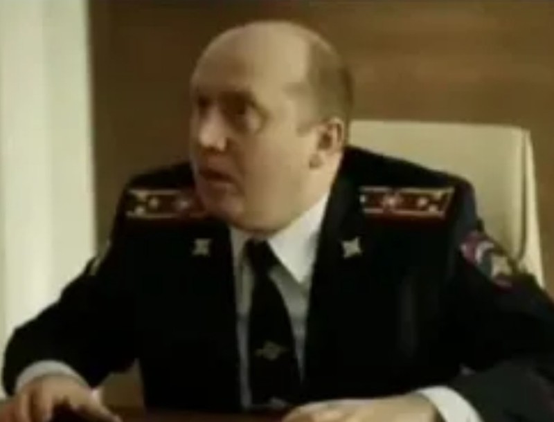 Create meme: burunov Alexander policeman from rublevka, a police officer with the ruble breakers, Sergey Burunov as a policeman from Rublevka 5