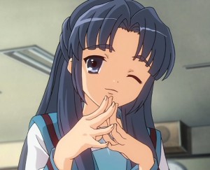 Создать мем: харухи судзумии аниме, меланхолия харухи судзумии 4 серия, рёко асакура