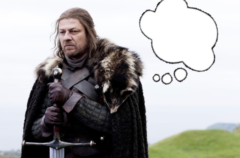 Create meme: a frame from the movie, Eddard stark , winter is coming 