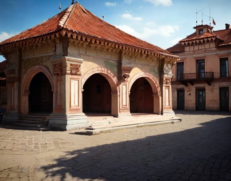 Создать мем: достопримечательности рядом, old building, музей пуэбло де маргарита