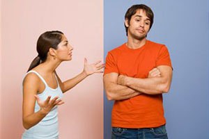 Create meme: man and women, emotions of men and women, a man and a woman are arguing