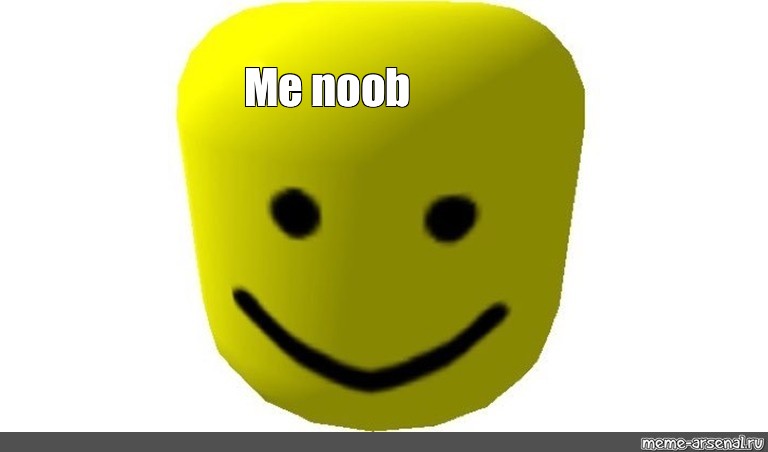 Roblox Noob Man Face Meme