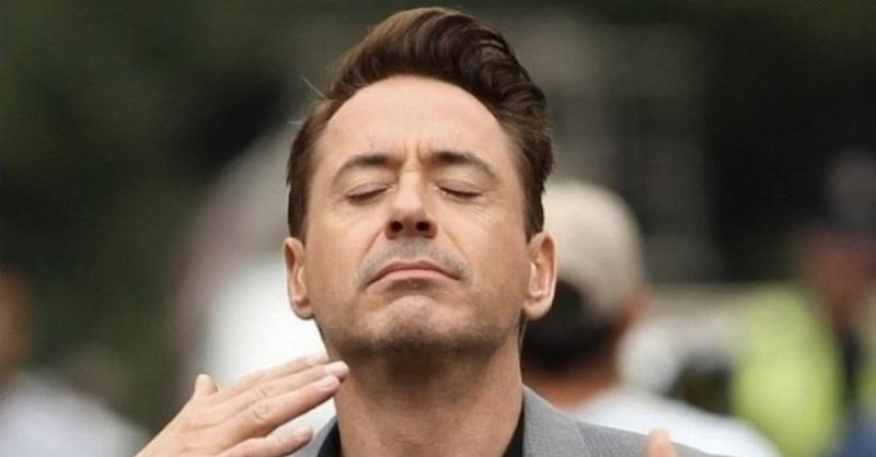 Create meme: Robert Downey Jr. smell, meme downey Jr., Robert Downey Jr. meme 