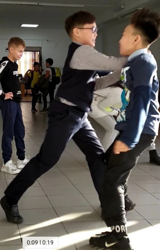 Create meme: student , aggressive schoolboy, fight 