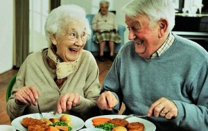 Create meme: nutrition for the elderly, seniors pictures, older people and food