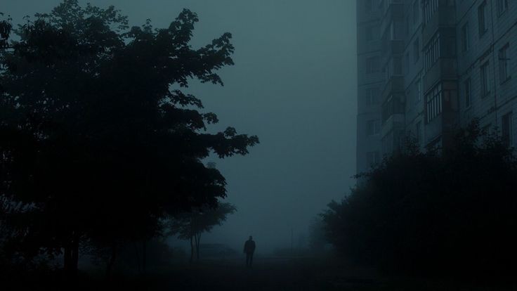 Create meme: urban landscape, the city is gloomy, nature fog