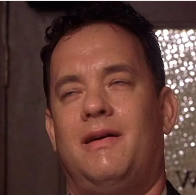 Create meme: Tom Hanks , a frame from the movie, hanks