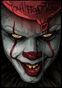 Создать мем: pennywise, clown, the joker