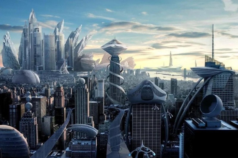 Создать мем: фантастические города будущего, проект город будущего, футуристический город будущего