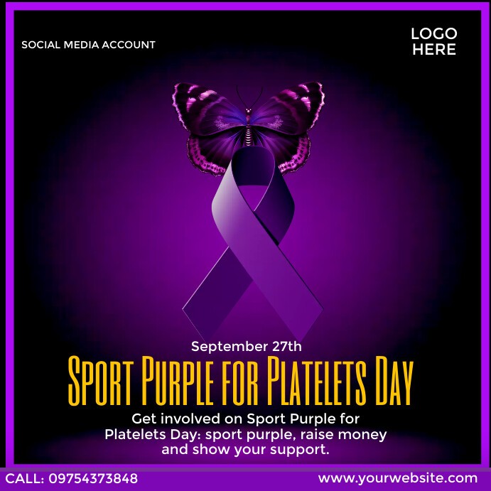 Create meme: purple ribbon, purple day, purple ribbon