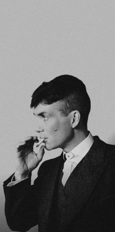 Create meme: Tommy Shelby, Thomas Shelby with a cigarette, Cillian Murphy's peaky blinders