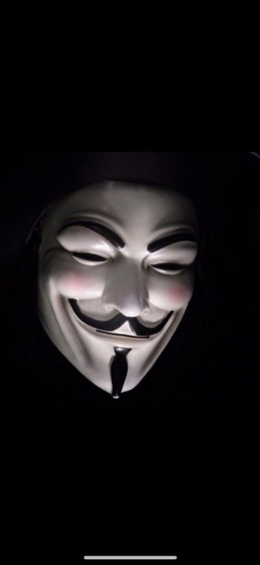 Create meme: "v" means vendetta, anonymous mask, the guy Fawkes mask 