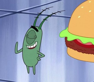 Создать мем: планктон, губка боб квадратные штаны, мистер планктон спанч боб