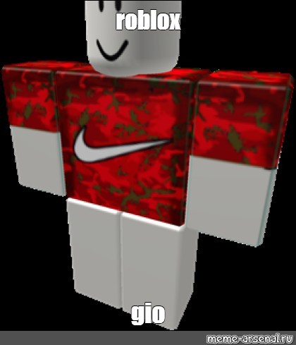 Create meme roblox shirts nike red, get the t shirt, adidas roblox t shirt  - Pictures 