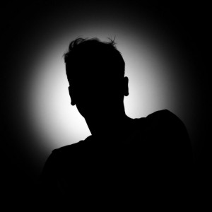 Create meme: silhouette, male silhouette, the profile of the unknown