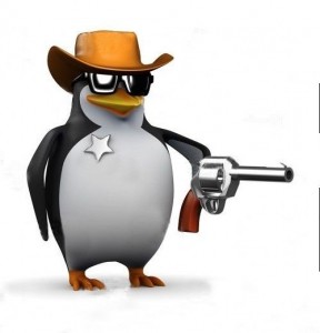 Create meme: evil penguin meme, Sheriff penguin meme, penguin meme