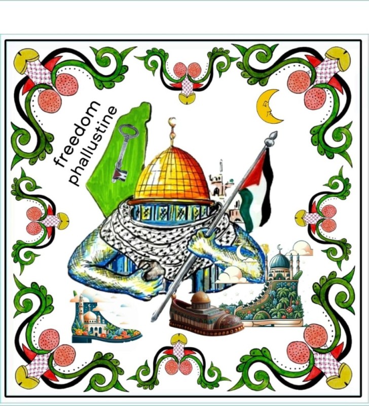 Create meme: land of palestine, Arab , drawings of the mosque