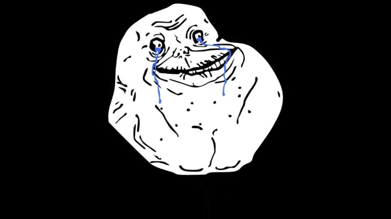 Create meme: meme forever alone , memes , forever alone 