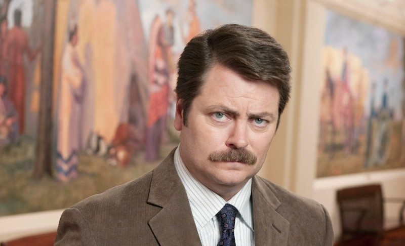 Create meme: I'm a simple man , ron swanson, meme I'm a simple man 