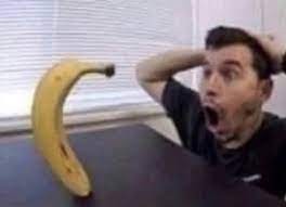 Создать мем: смешной банан, банан человек, банан мужика