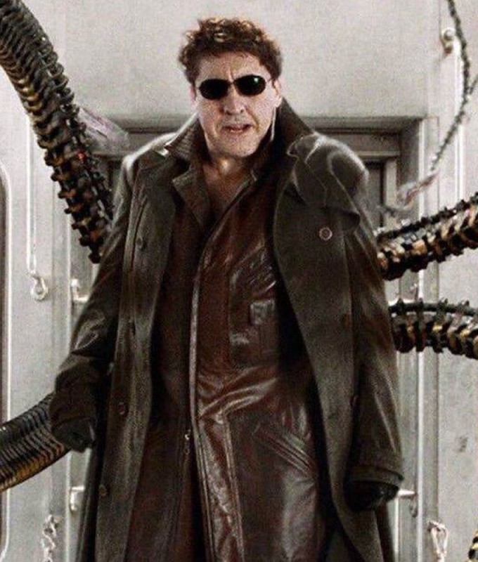 Create meme: Dr. Otto Octavius, doctor octopus, Alfred Molina Doctor Octopus