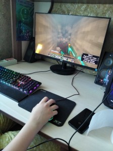 Create meme: gamer, computer, gaming computer with monitor