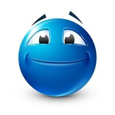 Create meme: smiley blue, smiley blue, emoticons are blue funny