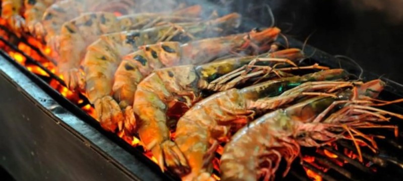 Create meme: grilled langoustines, fried langoustines, langoustines on the grill