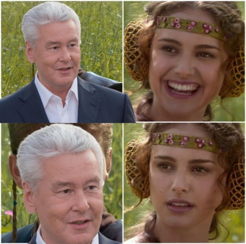 Create meme: meme from star wars Anakin and Padme, Anakin and Padme, Anakin and Padme on a picnic meme