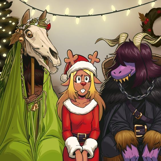 Create meme: Christmas , noelle will give her all!, jokes comics