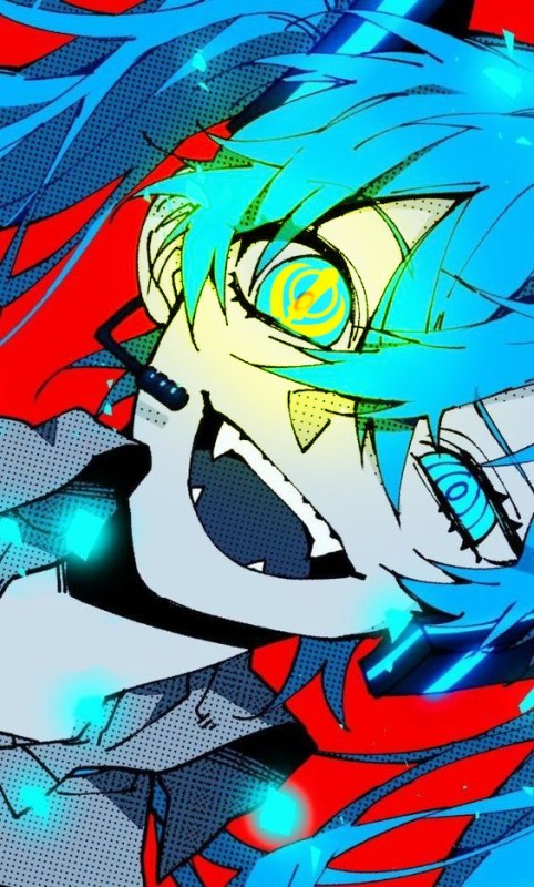 Create meme: Hatsune Miku, anime neon, neon eyes anime